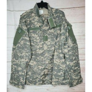 Military Army Combat Uniform Digital Camo Size Medium Long Field Jacket Coat